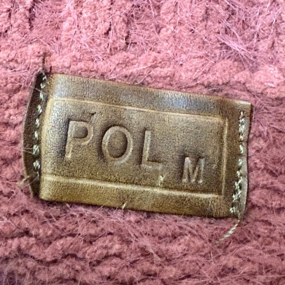 POL Women’s Oversized Denim Drop Sleeve Cropped Sweater | Size M - Picture 9 of 12